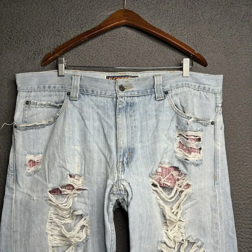 VINTAGE Levi's 549 Men Jeans 38X30 Denim Low Loose Baggy Skater Y2K Thrashed
